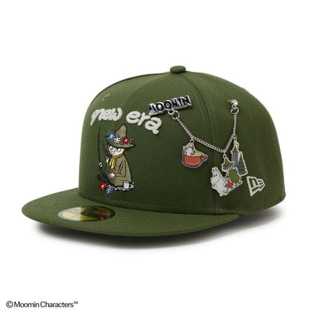 ニューエラ キャップ 59FIFTY Moomin スナフキン チャーム リーフルグリーン 15154857 帽子…