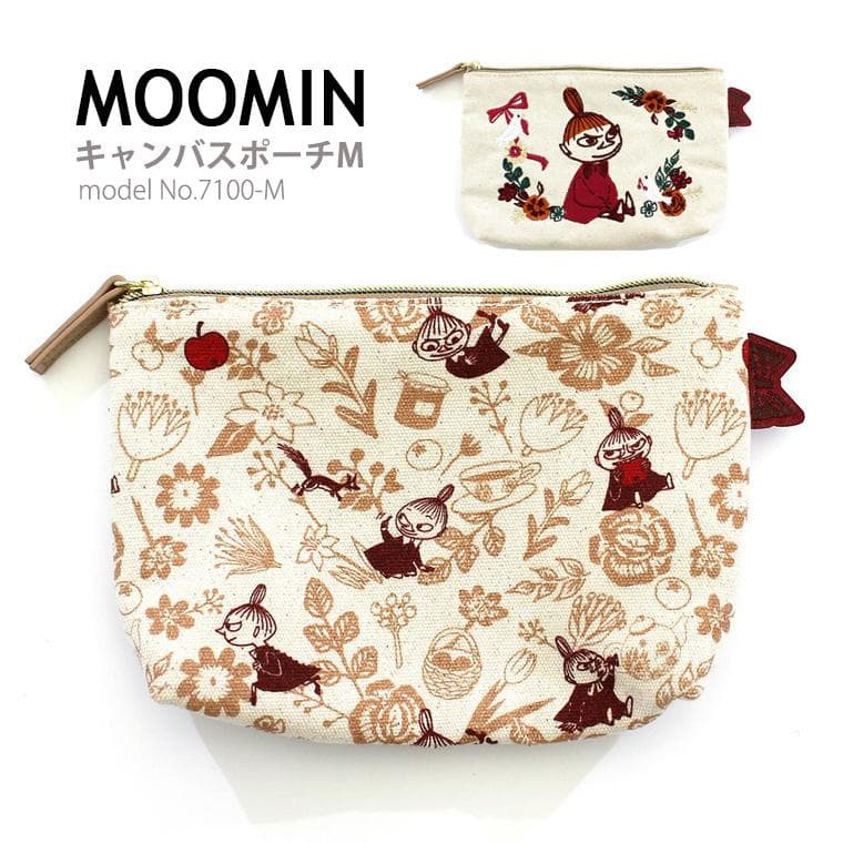 MOOMIN ムーミン 帆布ポーチM コスメポーチ ミニポーチ ギフト レディース キッズ シフレ 7100-M…