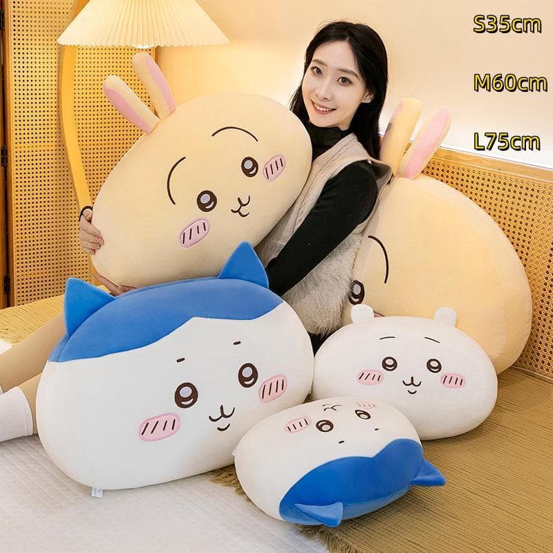 ちいかわ ぬいぐるみ うさぎ ハチワレ ちいかわ クッション 大きいサイズ ふわふわ 抱き枕 キャラクターぬいぐるみ…