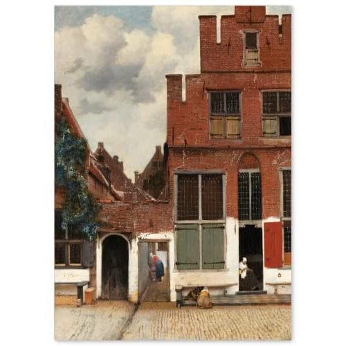フェルメール 作品 ポスター A3サイズ デルフトの小道 グッズ 絵画 複製 おしゃれ インテリア アート パネル 名画