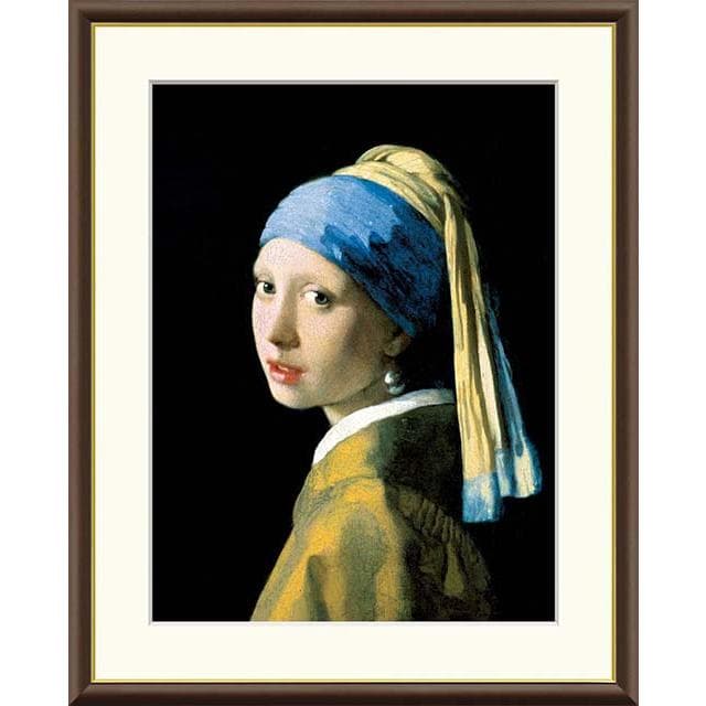 絵画 ヨハネス・ フェルメール 真珠の首飾りの少女 名画 インテリア