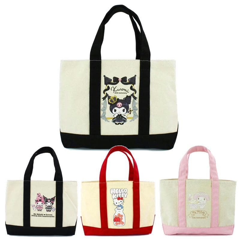 トートバッグ サンリオ キャラクター アニバーサリー 限定 デザイン バイカラー トート 布 手提げ 帆布 ヤスダ通商…