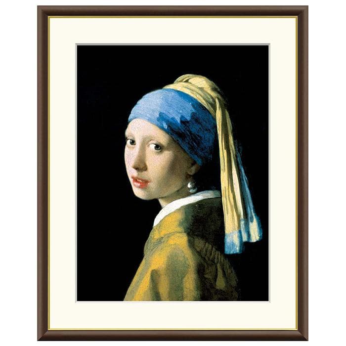 額絵 真珠の耳飾りの少女 ヨハネス・フェルメール 42x34cm 三幸
