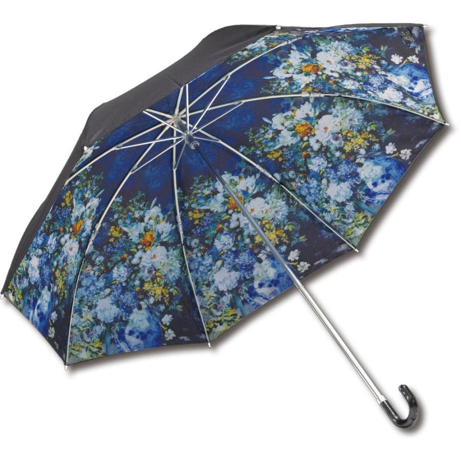 傘 名画折りたたみ傘〜晴雨兼用〜(ルノワール「大きな花瓶」) 日傘 雨傘 おしゃれ レディース レイングッズ 49cm…