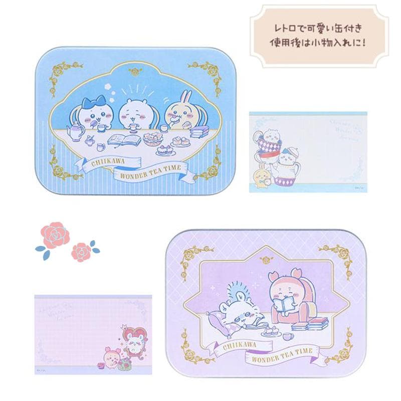 ちいかわ Wonder Tea Time 缶入りメモ ティータイム サンスター文具 メモ帳 代引不可商品