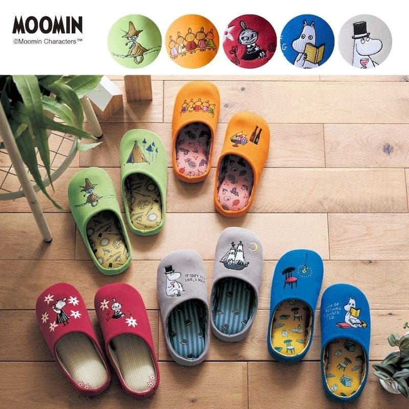 スリッパ ルームシューズ 室内履き 室内用 ファブリック 洗える ウォッシャブル 低反発 ウレタン MOOMIN…