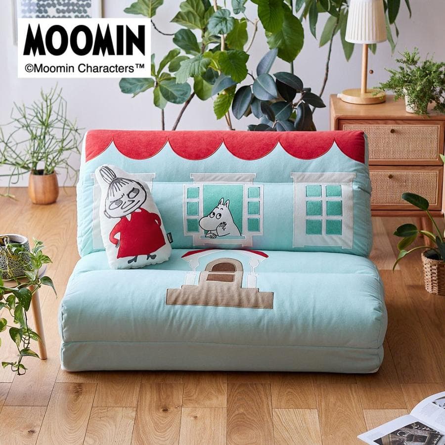 ソファーベッド ソファベッド ベッド ソファ ムーミン MOOMIN キャラクター クッション付き 4way…