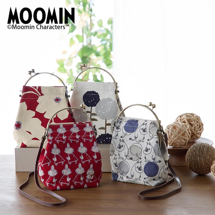 MOOMIN ムーミン 形を変えて使えるがま口バッグ/亥之吉「ムーミン」