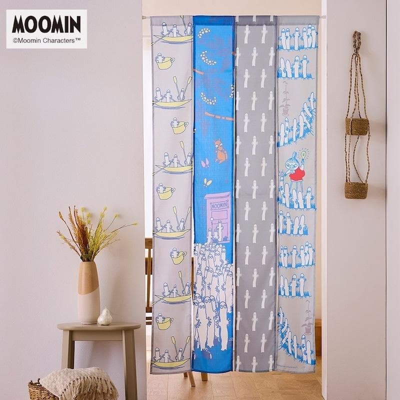 暖簾 のれん 間仕切りカーテン カーテン 4連のれん ムーミン MOOMIN キャラクター リビング ダイニング 廊下…