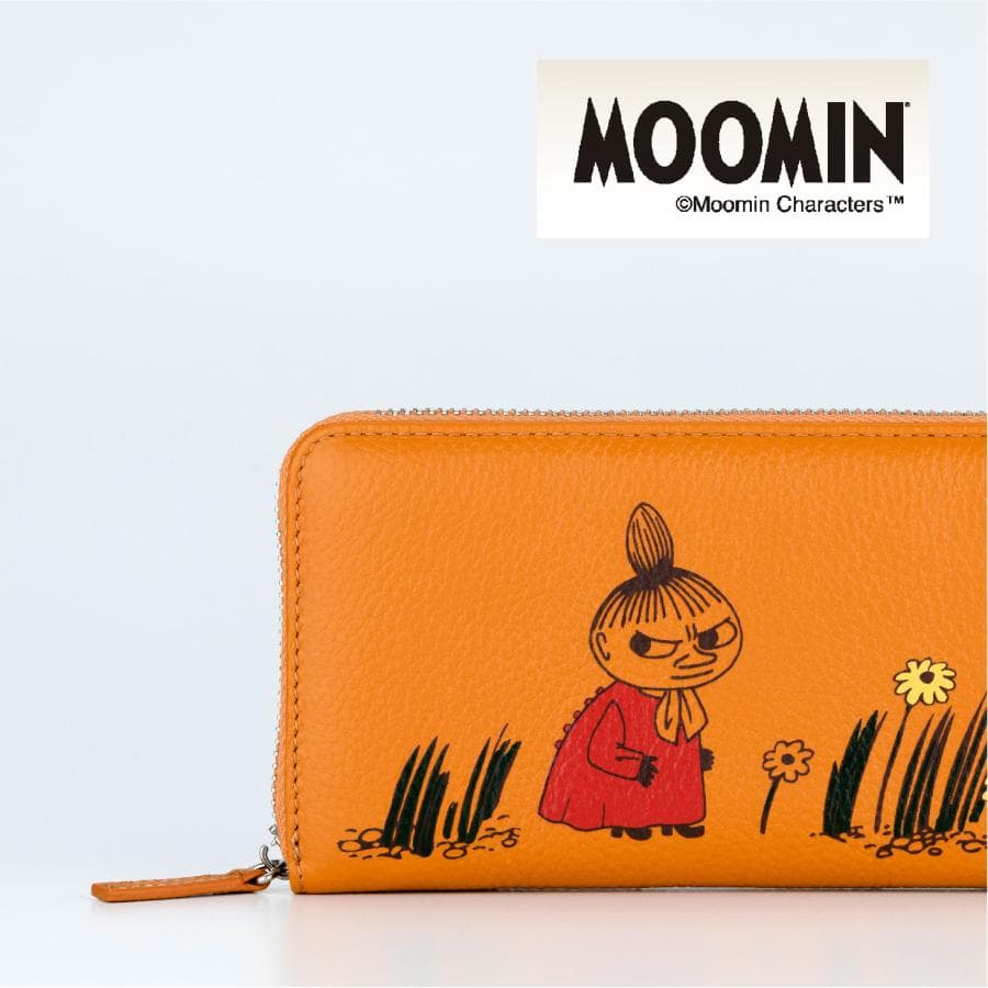 ムーミン牛革長財布 ラウンド 本革 ムーミン 長財布 レディース 女性 おしゃれ かわいい 牛革 レザー 革…