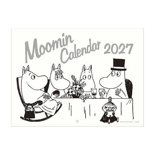 〔予約〕’27ムーミン壁かけカレンダーモノトーン