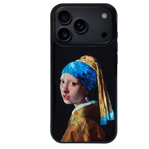 ikins 天然貝ケース for iPhone 17 Pro Max 真珠の耳飾りの少女 I28121i17PM