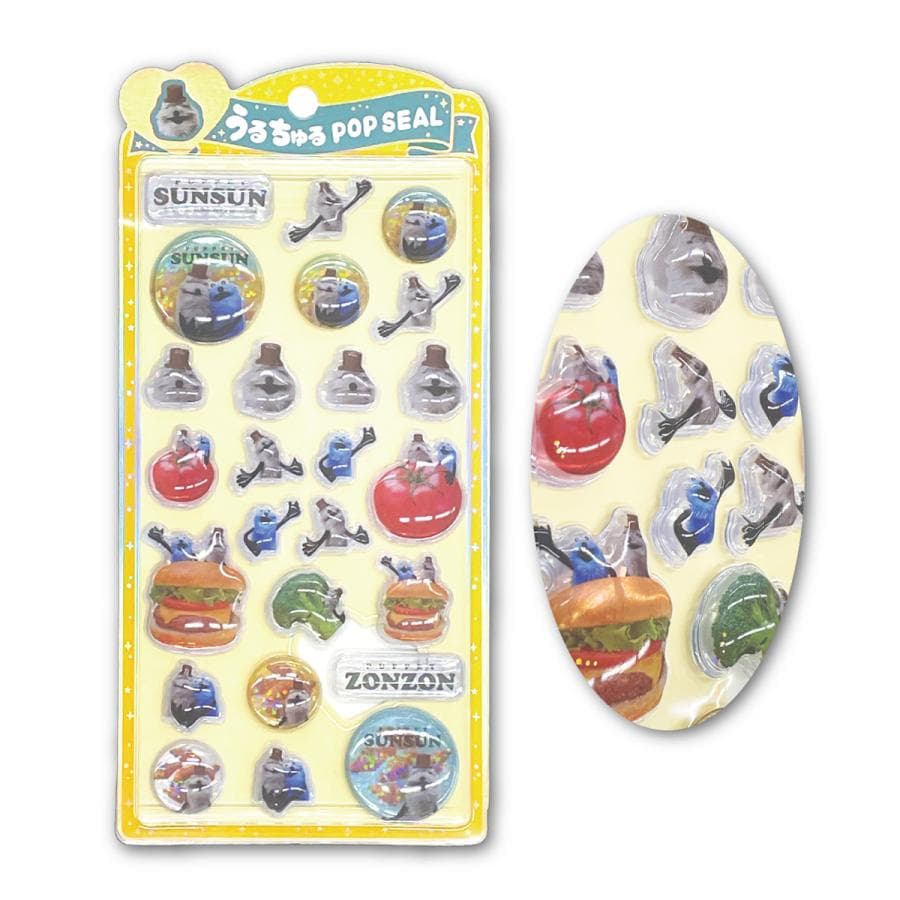 パペットスンスン うるちゅるポップシール スンスン SUNSUN pappetsunsun シール交換 シル活…