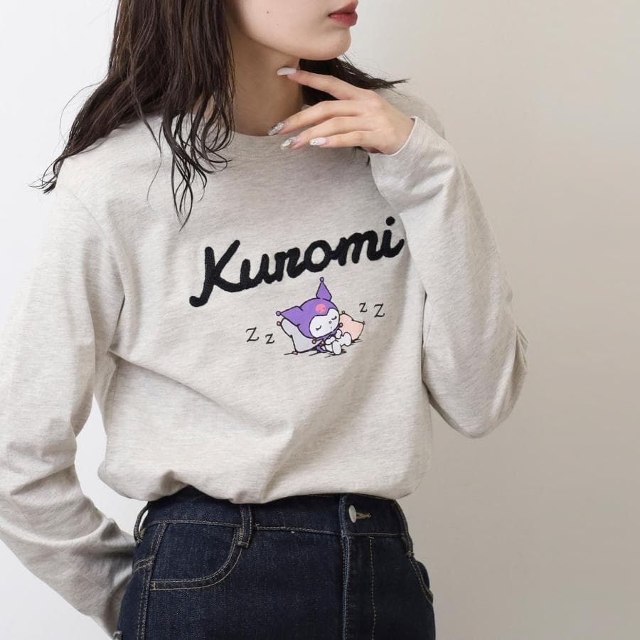 クロミ Tシャツ 長袖 ロンT サンリオ キャラクターズ プリント メンズ レディース