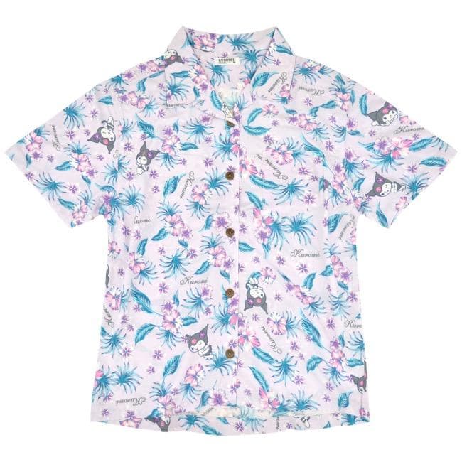クロミ アロハ シャツ 半袖 夏 海 総柄 aloha レディース ハワイ サンリオ キャラクターズ