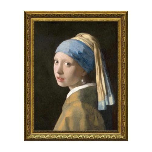 名画 フェルメール ミュージアムアートシリーズ 青いターバンの少女 ユーパワー MW-14023 フレーム付き
