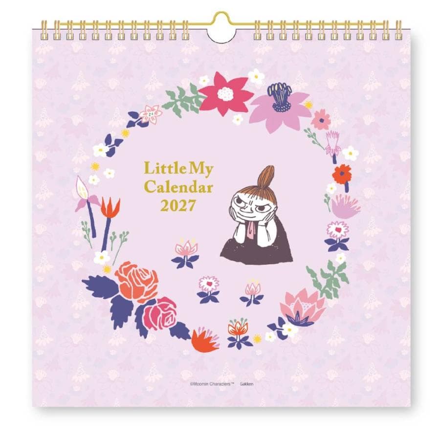 ムーミン 2027Calendar 壁掛けカレンダー2027年度 リトルミイ 書き込み インテリア スケジュール…
