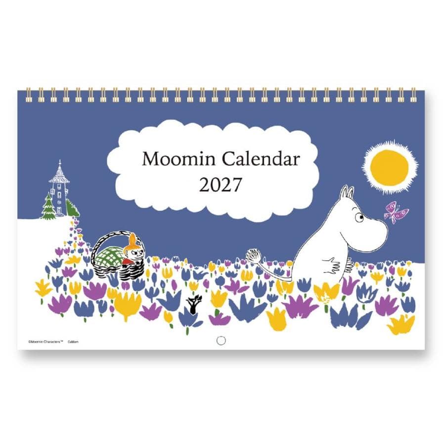 ムーミン 2027Calendar 壁掛けカレンダー2027年度 リング 書き込み インテリア スケジュール…