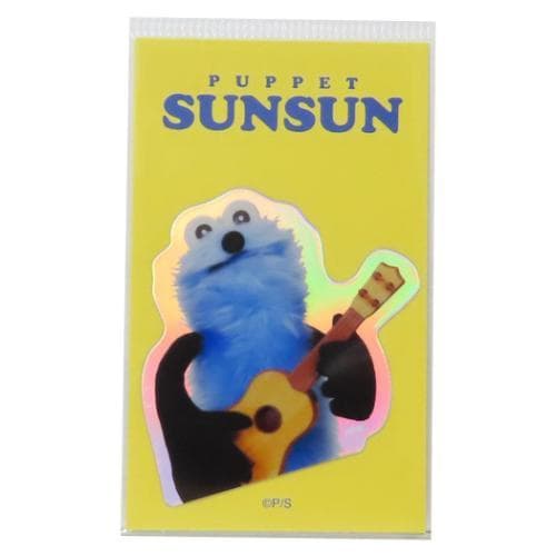 パペットスンスン ホログラムミニステッカー ギター SNS 人気 PUPPET SUNSUN 可愛い キャラクター…