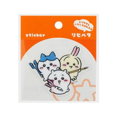 ちいかわ リピペタ ハチワレ うさぎ くり返し使える クリアシール 透明 スマホケース デコ かわいい サンスター文具…