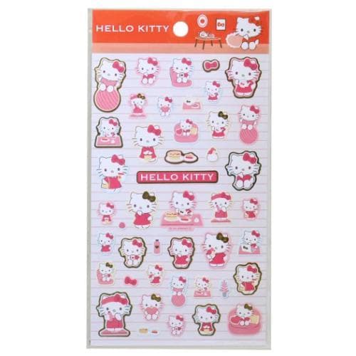 ハローキティ 箔押し キャラクターシール シールシート かわいいくらし サンリオ キャラクター
