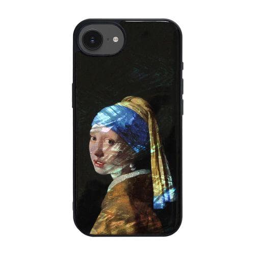 国内正規品 ikins アイキンス iphone 16e/17eケース 天然貝ケース 名画シリーズ 真珠の耳飾りの少女