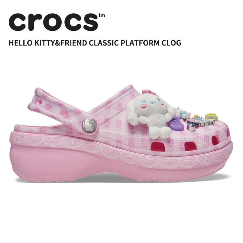 [B]クロックス レディース サンダル CROCS ハローキティ アンド フレンズ クラシック プラットフォーム…
