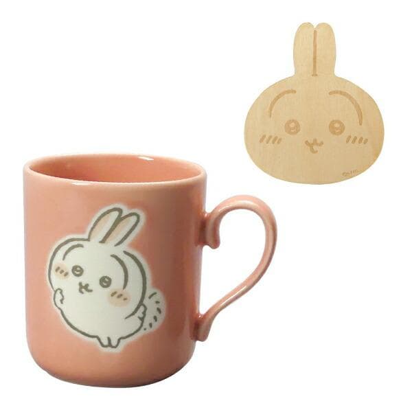 ちいかわ コースター付マグカップ うさぎ 山加商店 ウサギ CKW13-11C 300ml 高さ9cm セット…