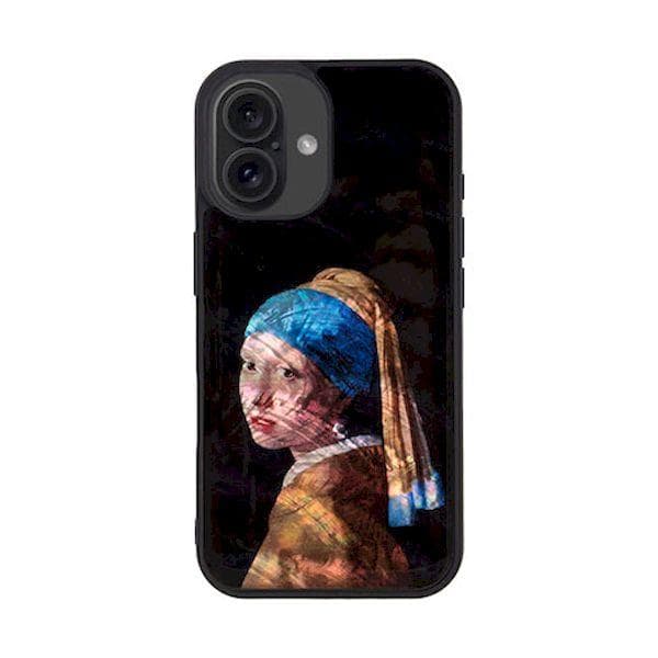 ikins アイキンス MagSafe対応天然貝ケース for iPhone 16 真珠の耳飾りの少女…