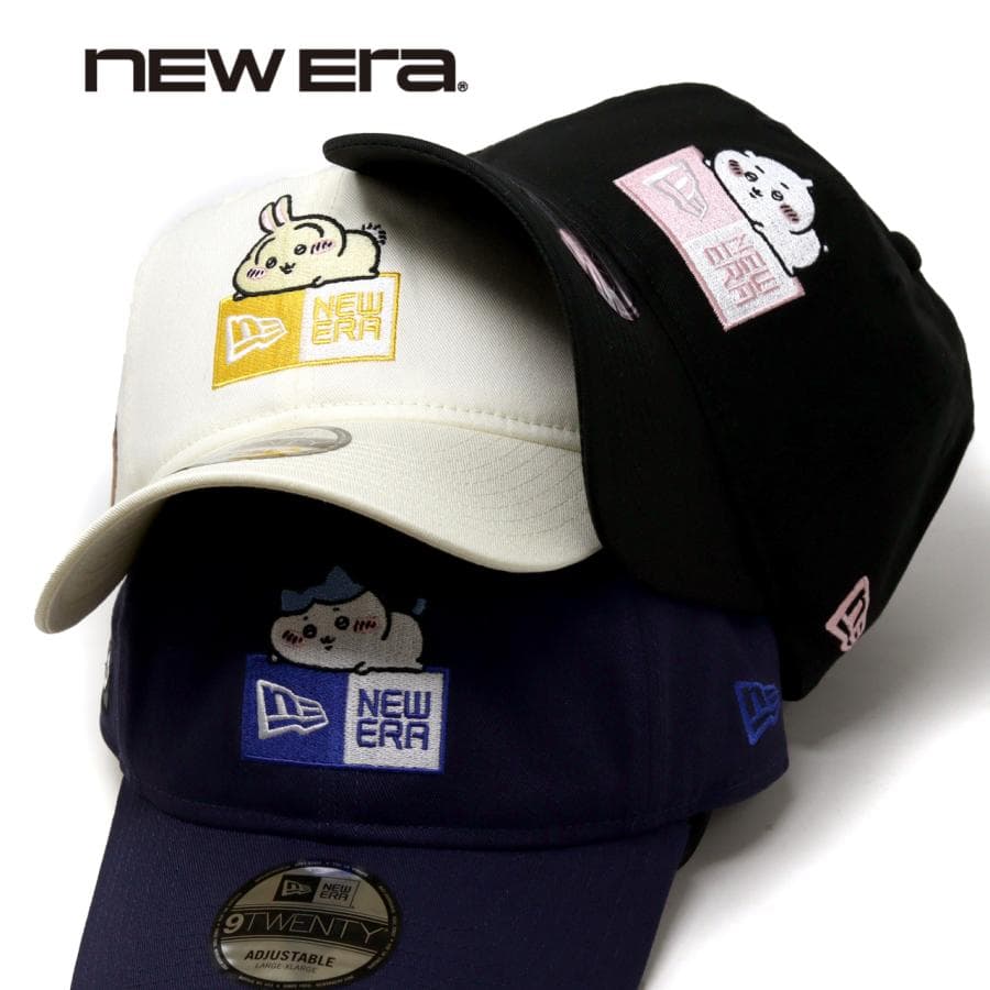ニューエラ ちいかわ キャップ NEWERA 9TWENTY ボックスロゴ ハチワレ うさぎ 帽子 ロゴキャップ…