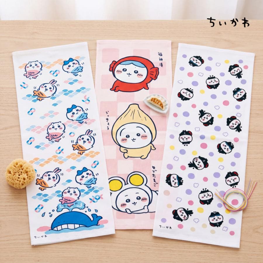 ちいかわ グッズ ハチワレ ウサギ 手ぬぐい タオル 今治タオル ガーゼタオル綿100% 日本製 キャラクター タオル…