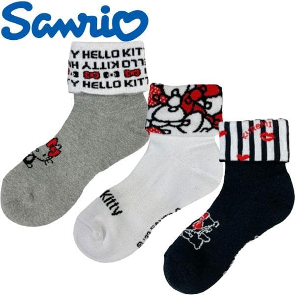 (期間限定)(メール便送料無料) Sanrio サンリオ ハローキティ クロミ ゴルフ 2WAY クルーソックス…