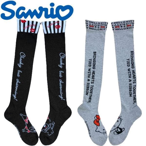 (期間限定)(メール便送料無料) Sanrio サンリオ ハローキティ クロミ ゴルフ ニーハイソックス…