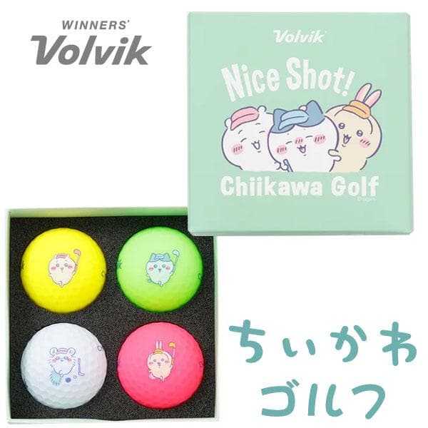 (送料無料) ちいかわゴルフ ゴルフボール 4球入り VOLVIKカラーミックス chiikawa Golf…