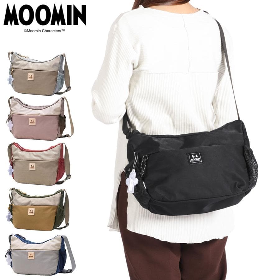 最大50% 9/6限定 ムーミン ショルダーバッグ レディース 斜めがけバッグ ナイロン MOOMIN バッグ…
