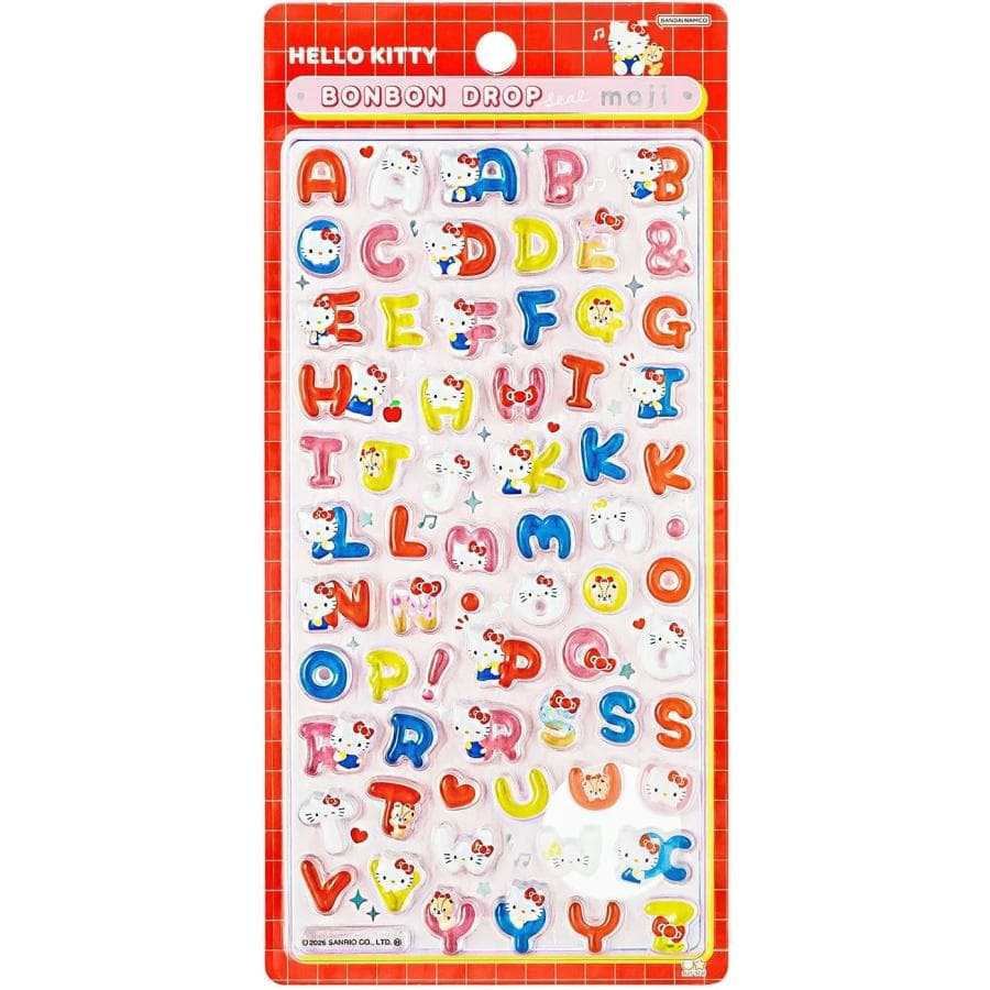 ボンボンドロップシール ハローキティ サンリオキャラクターズ 文字シリーズ サンスター文具 正規品