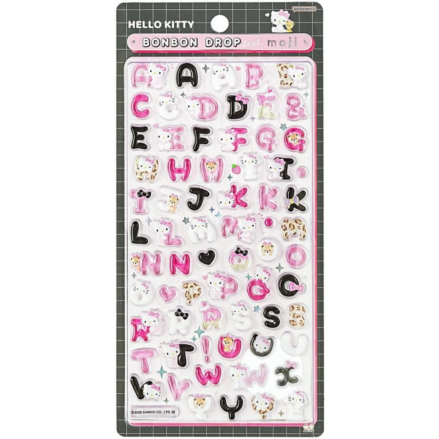 ボンボンドロップシール ハローキティクール サンリオキャラクターズ 文字シリーズ サンスター文具 正規品