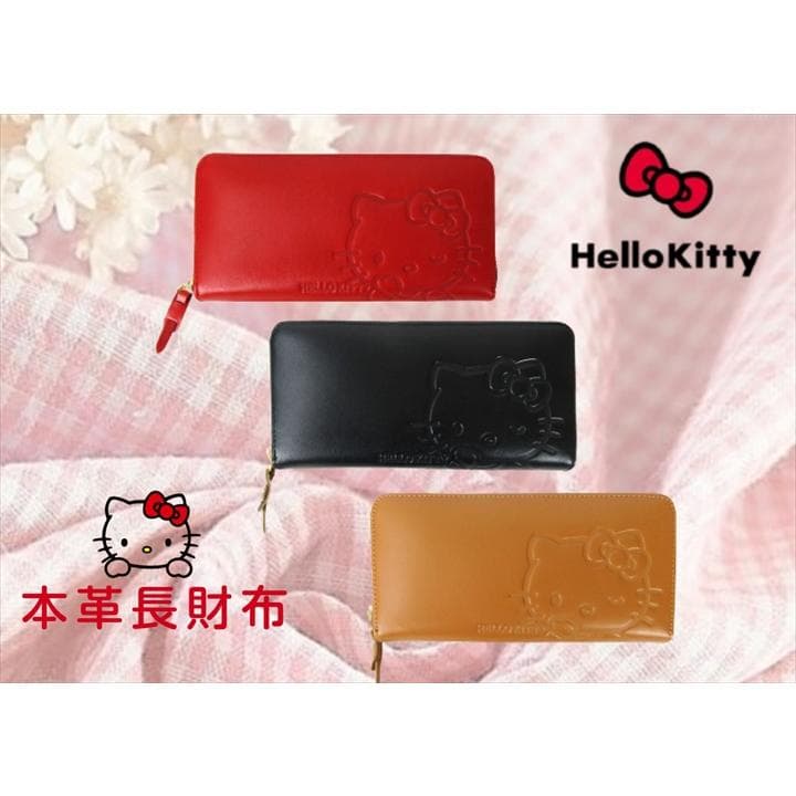 新発売 ハローキティ 本革長財布Hello Kitty 人気 かわいい 水玉 牛革 キティちゃん お誕生日 クリスマス…