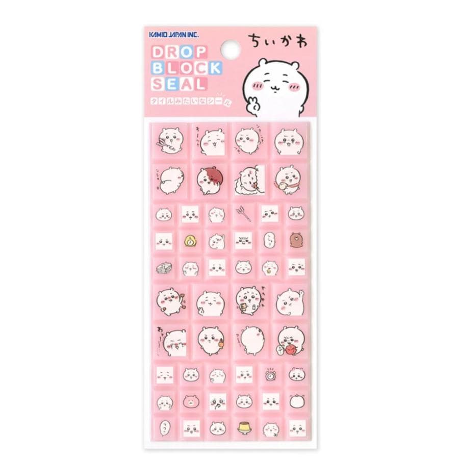 カミオジャパン 正規品 ちいかわ ドロップブロックシール ちいかわ シール交換 新品 * 即納
