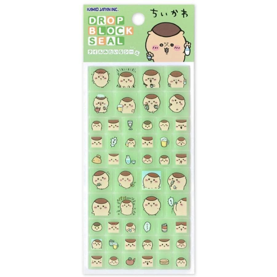 カミオジャパン 正規品 ちいかわ ドロップブロックシール くりまんじゅう シール交換 新品 * 即納