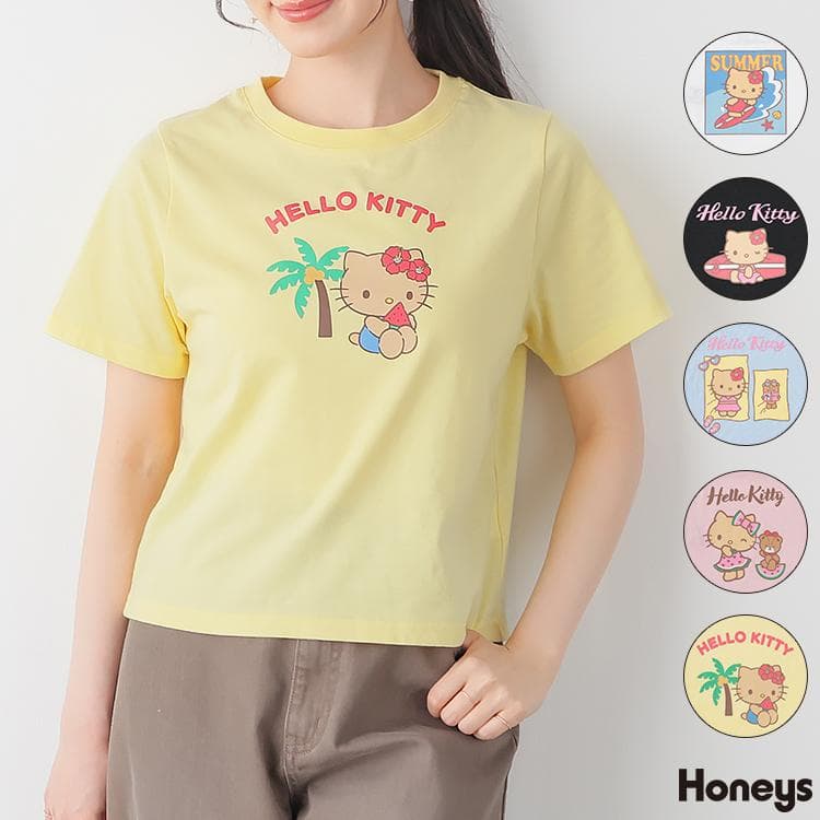 トップス 半袖Tシャツ カットソー 大きいサイズ キャラクター 刺繍 プリント レディース SALE Honeys…