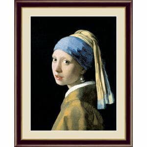 真珠の耳飾りの少女 42×34cm ヨハネス・フェルメール 世界の名画 アート額絵 [20]