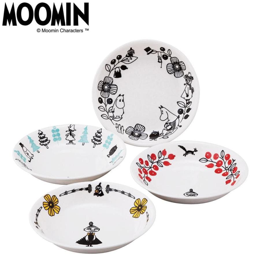 MOOMIN ムーミン バレー パスタプレート 4枚セット MM1400-184 ムーミン 北欧 フィンランド プレート