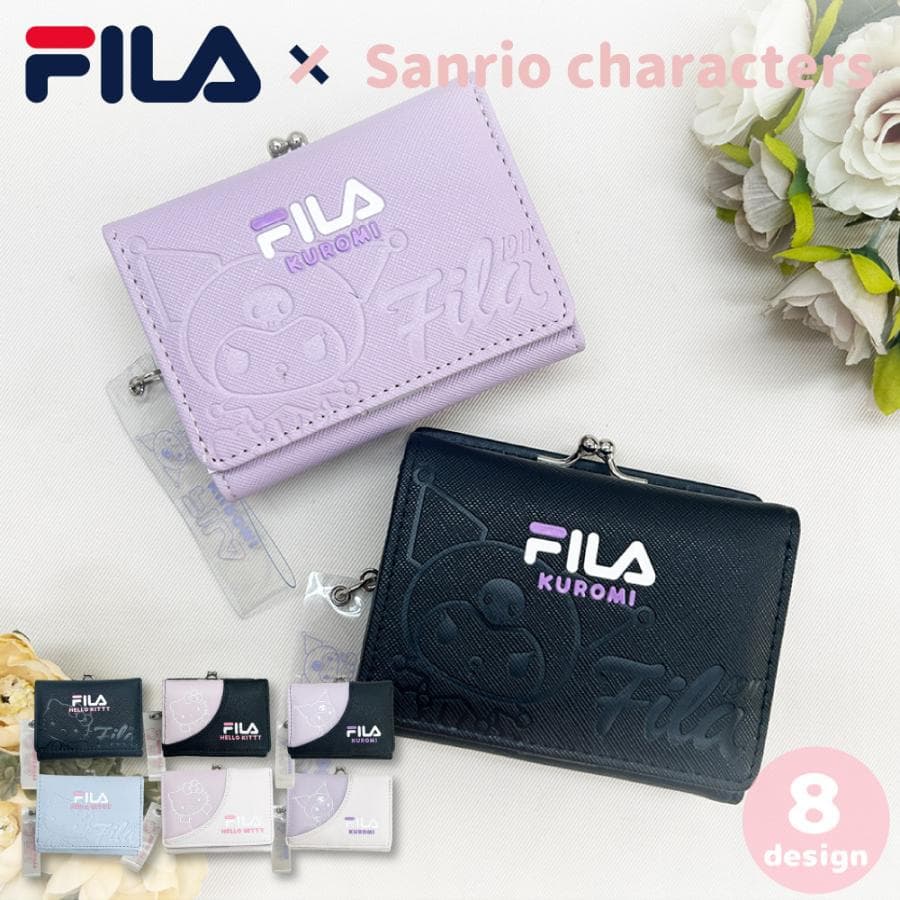 FILA サンリオ コラボ がま口 財布 フィラ コンパクト財布 メンズ レディース キッズ クロミ キティ 誕生日…