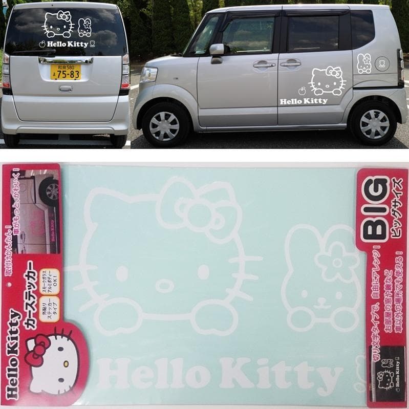 KLSL-92269 サンリオ ハローキティ ラインステッカーL ホワイト【サンリオ、Heiio Kitty】