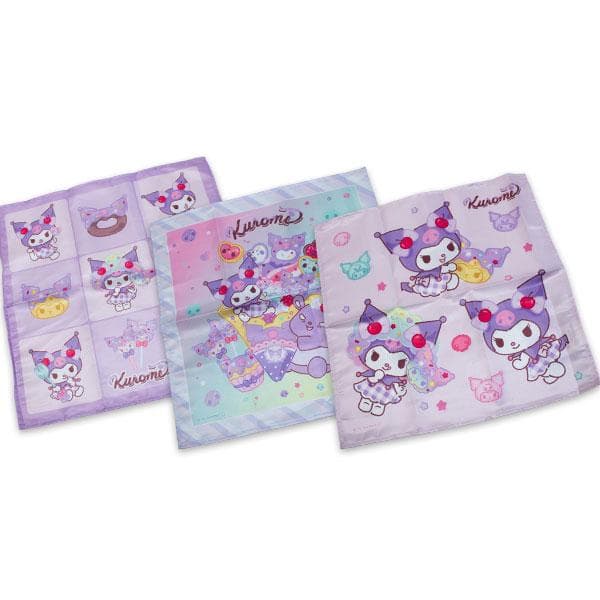 送料無料 クロミ ランチクロス 3枚組 約43×43cm ナフキン サンリオ kuromi 2025-2026年