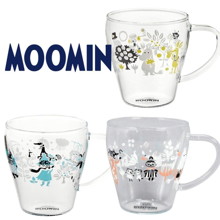ムーミン 耐熱ガラス 結婚祝い 誕生日 プレゼント 2026 マグカップ コーヒーカップ 330ml リトルミイ…
