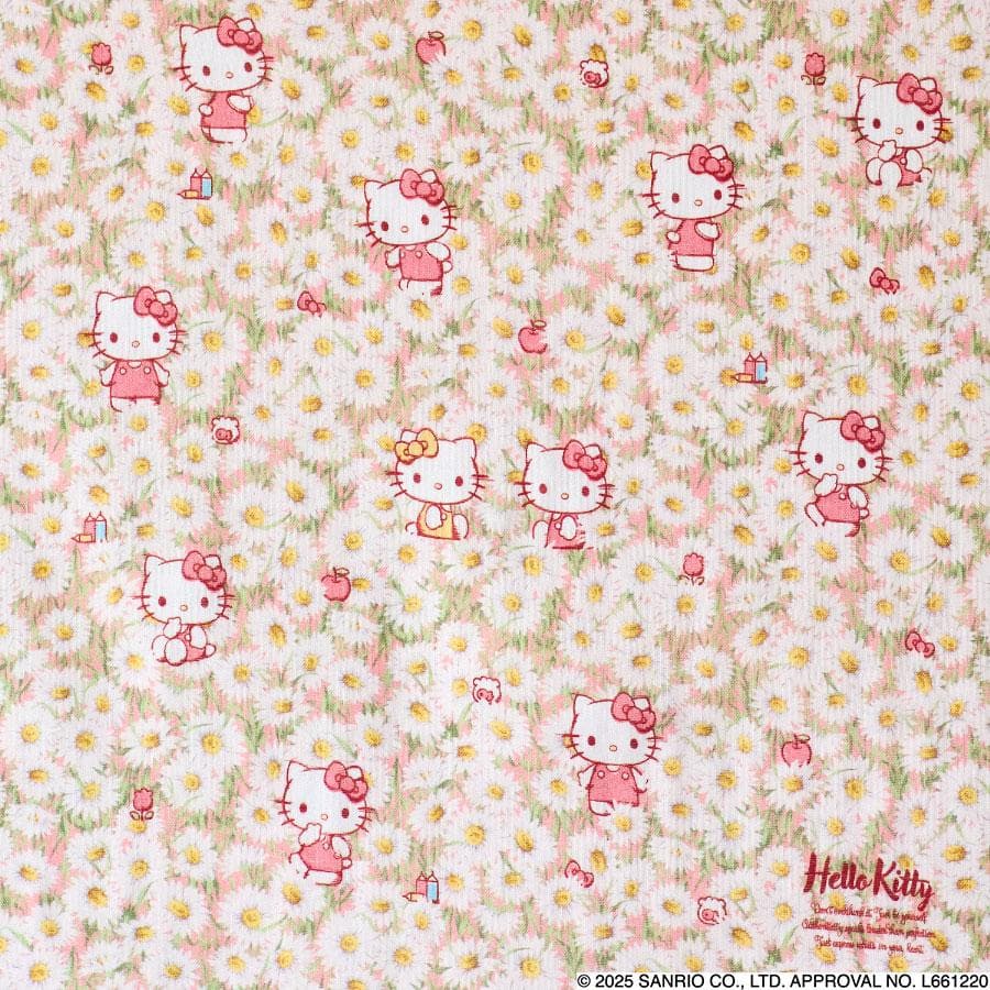 【当店限定】ハローキティ 生地 シーチング 110cm巾 コットン 綿 布 プリント ハンドメイド 手芸…