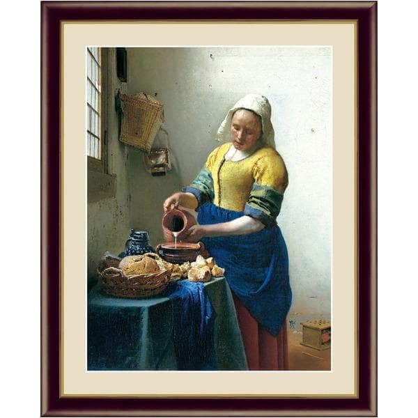 〔 フェルメールの代表作 〕 F4号 牛乳を注ぐ女 ヨハネス・フェルメール Johannes Vermeer