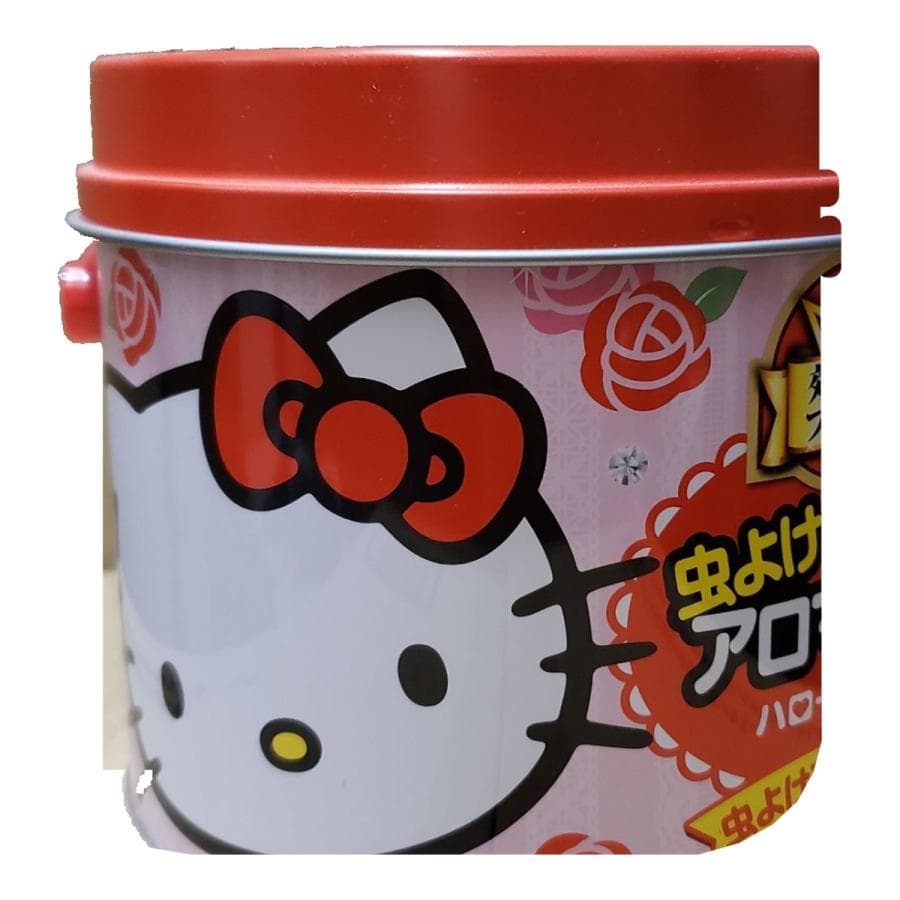 フマキラー 虫よけアロマ線香 ハローキティ 30巻缶入 ローズの香り 不快害虫用 約7時間
